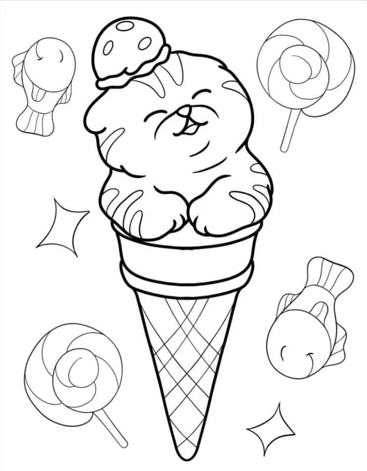 Printable Coloring Book Cat Coloring Pages Pdf - 12
