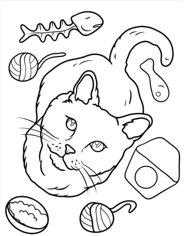 Printable Coloring Book Cat Coloring Pages Pdf - 20