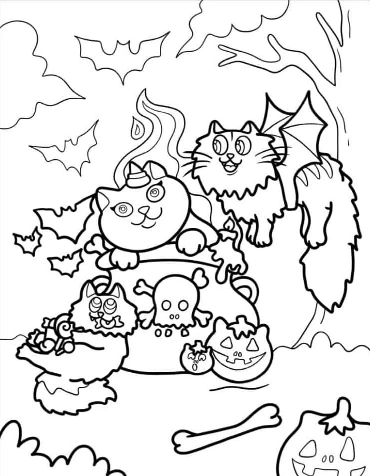 Printable Coloring Book Cat Coloring Pages Pdf - 24