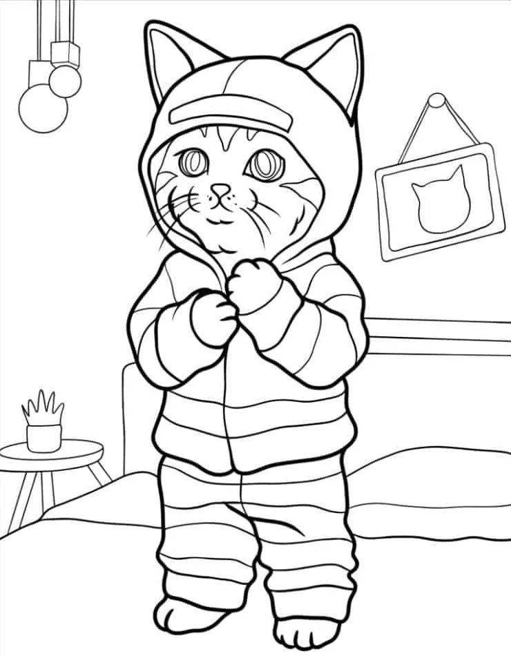 Printable Coloring Book Cat Coloring Pages Pdf - 25