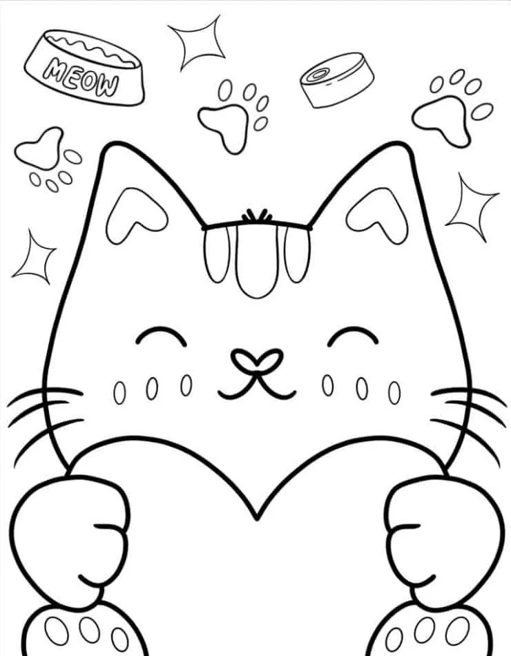 Printable Coloring Book Cat Coloring Pages Pdf - 32