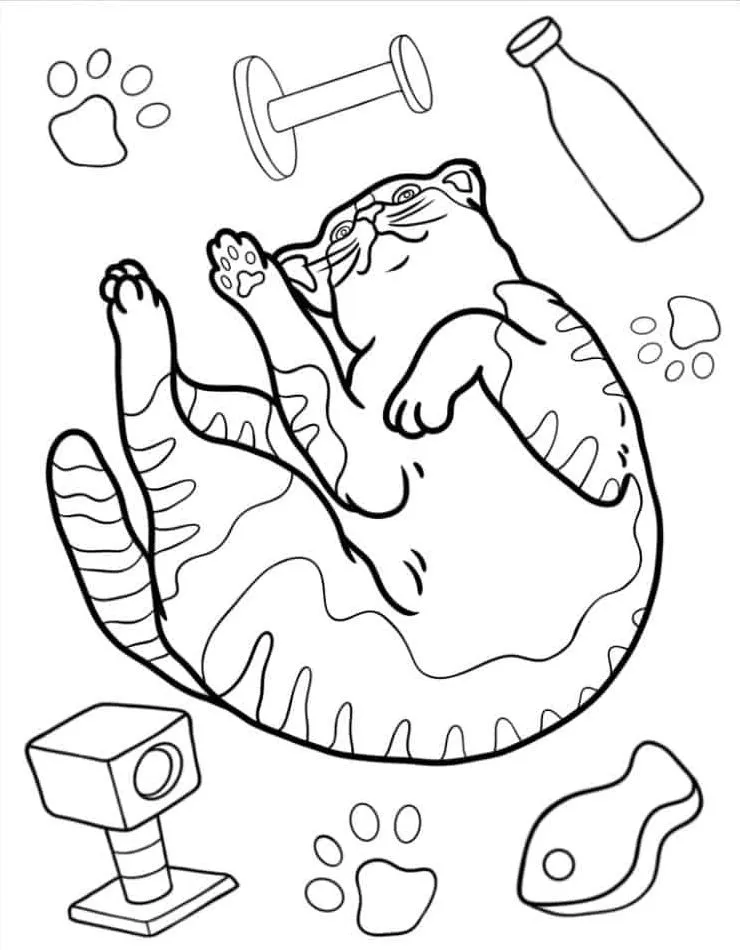 Printable Coloring Book Cat Coloring Pages Pdf - 34