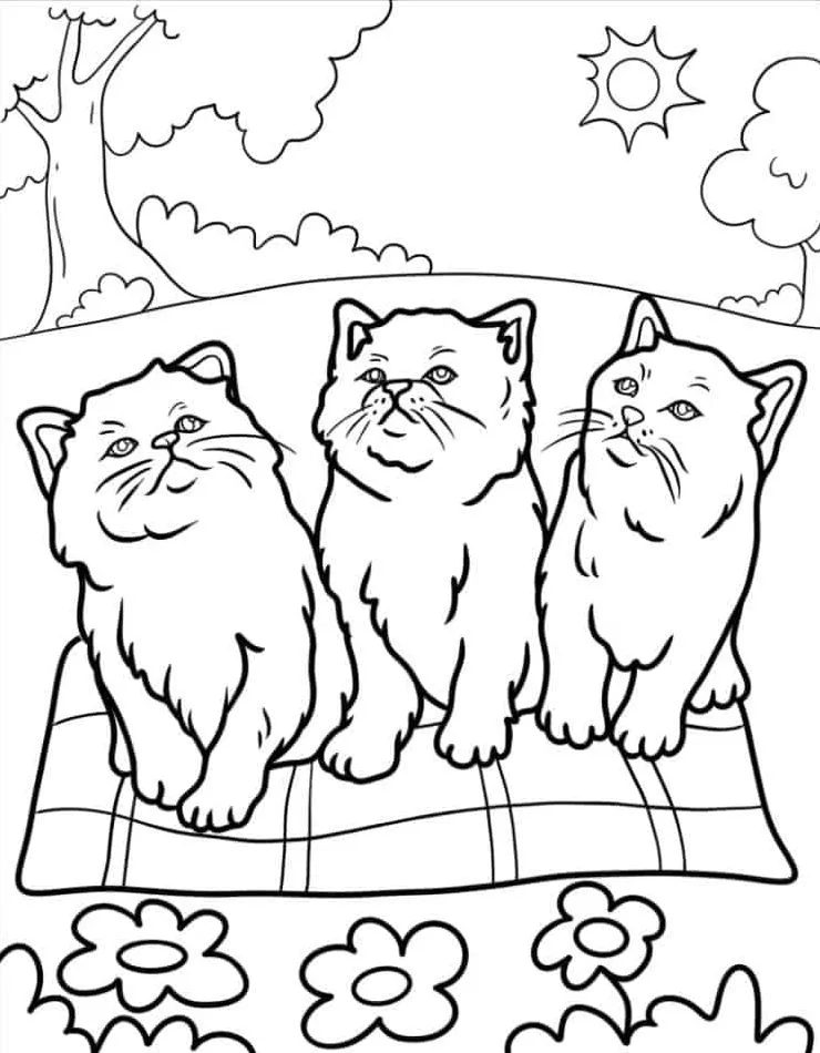 Printable Coloring Book Cat Coloring Pages Pdf - 0