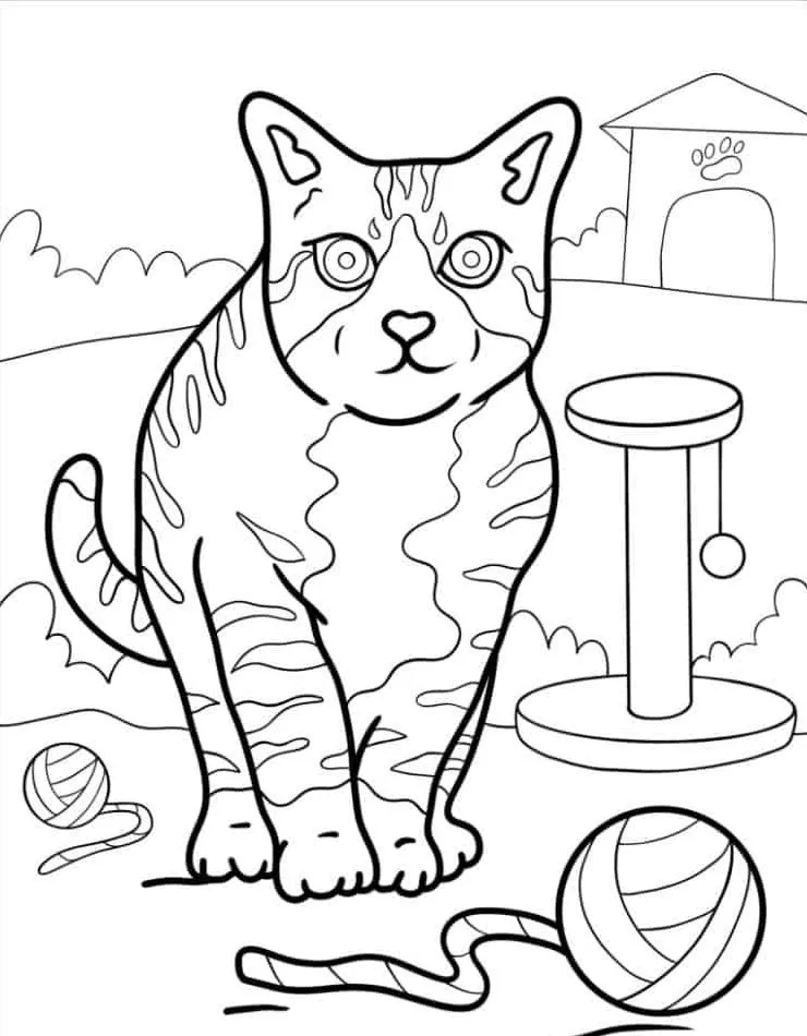 Printable Coloring Book Cat Coloring Pages Pdf - 52