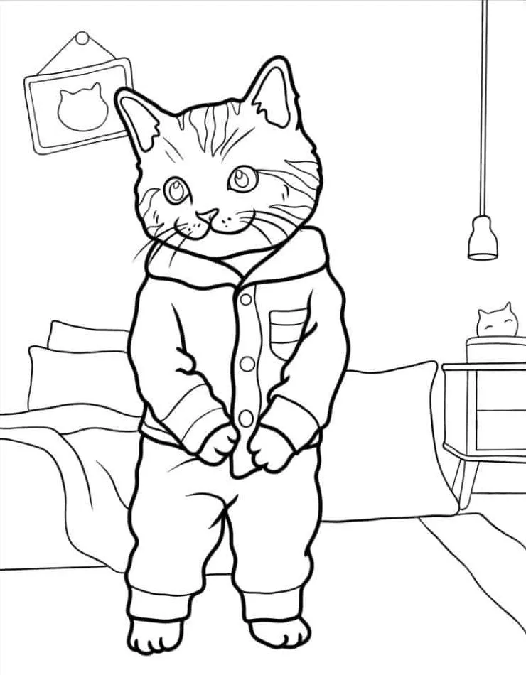 Printable Coloring Book Cat Coloring Pages Pdf - 54