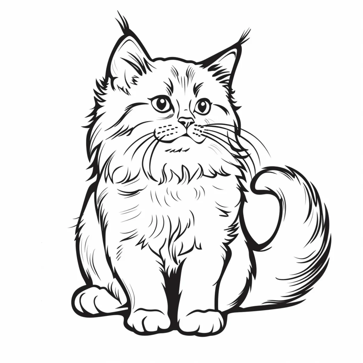 Printable Coloring Book Cat Coloring Pages Pdf - 4