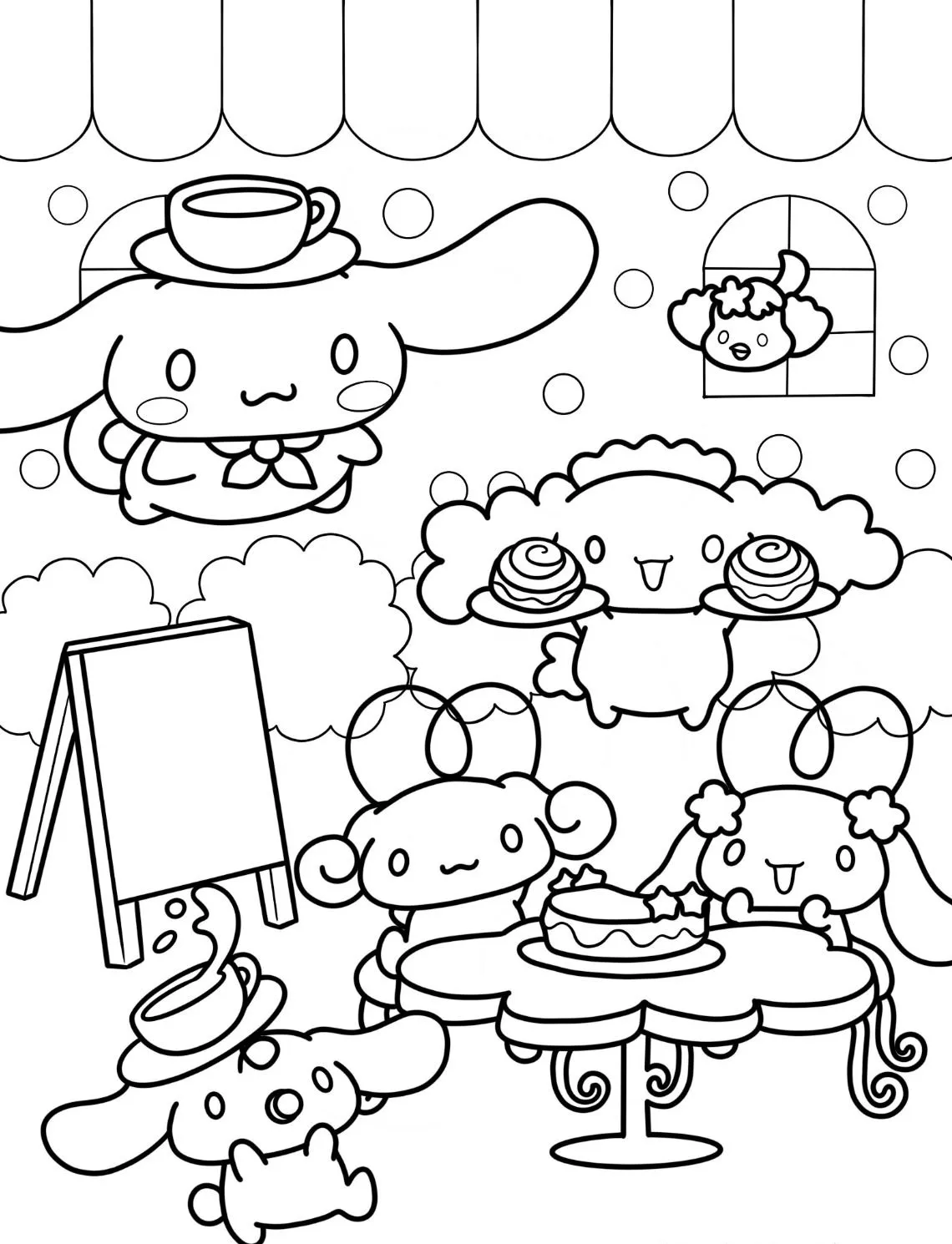 Cinnamoroll Coloring Pages: Where Cloud-Puppies & Creativity Collide - 0