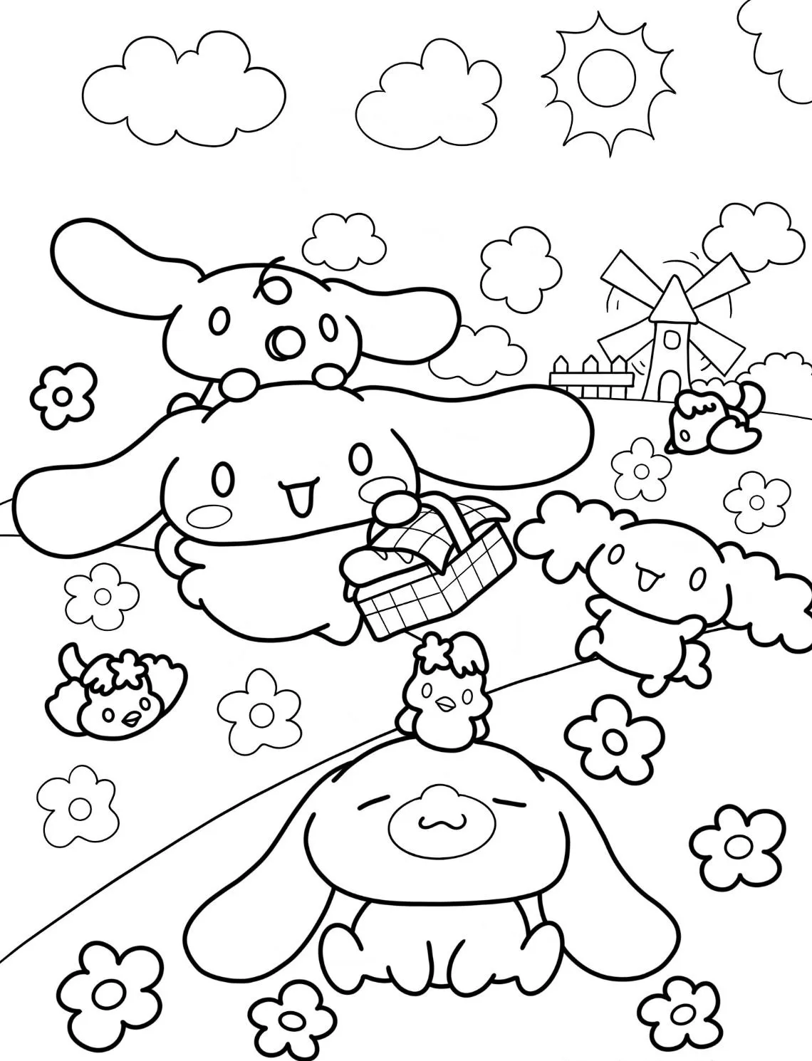 Cinnamoroll Coloring Pages: Where Cloud-Puppies & Creativity Collide - 7