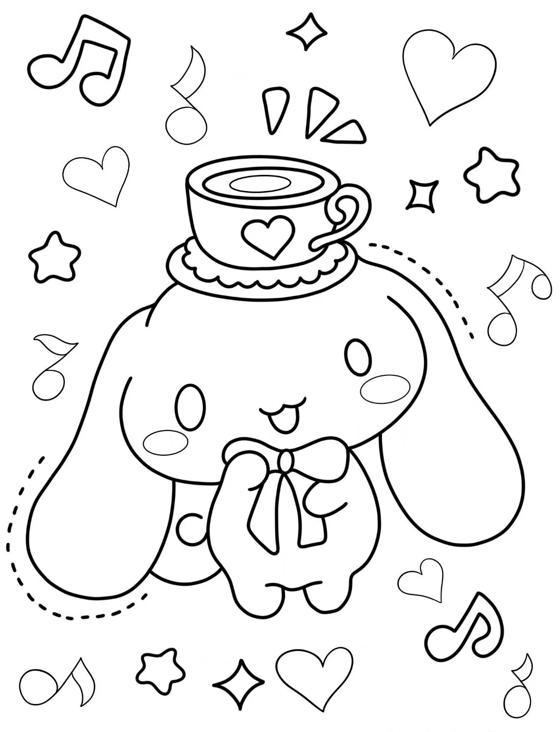 Cinnamoroll Coloring Pages: Where Cloud-Puppies & Creativity Collide - 8