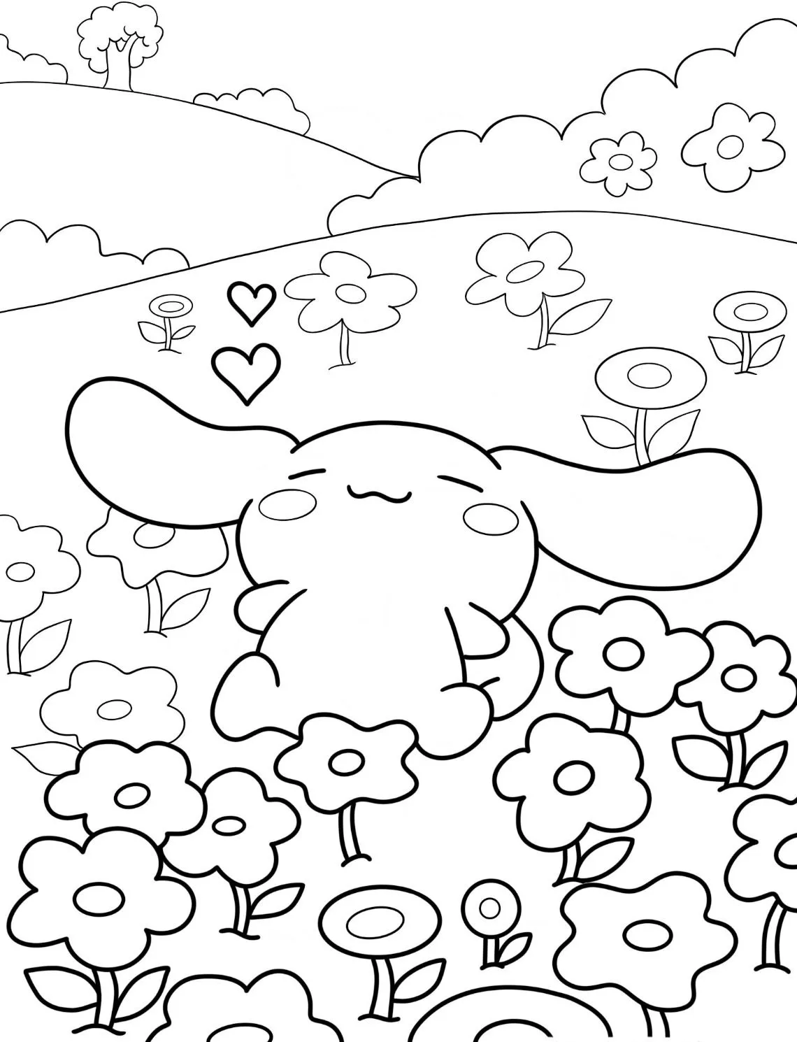 Cinnamoroll Coloring Pages: Where Cloud-Puppies & Creativity Collide - 9