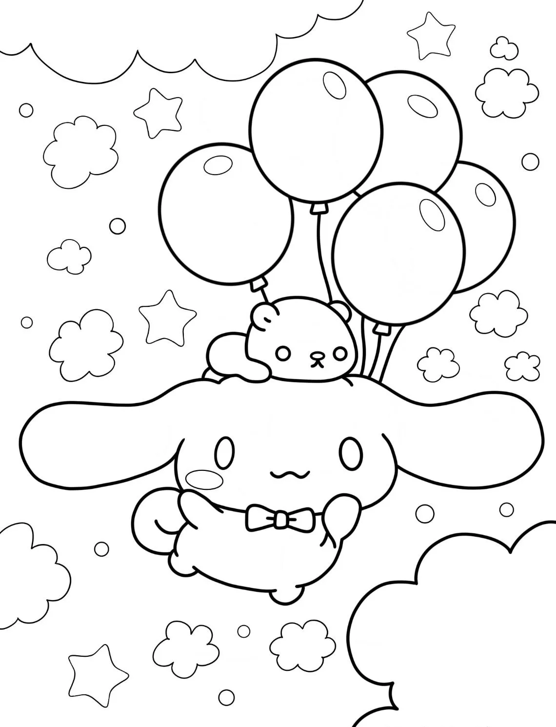 Cinnamoroll Coloring Pages: Where Cloud-Puppies & Creativity Collide - 11