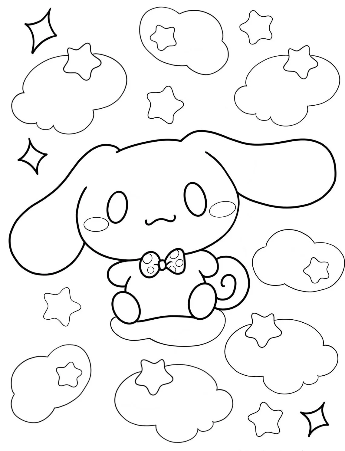 Cinnamoroll Coloring Pages: Where Cloud-Puppies & Creativity Collide - 14