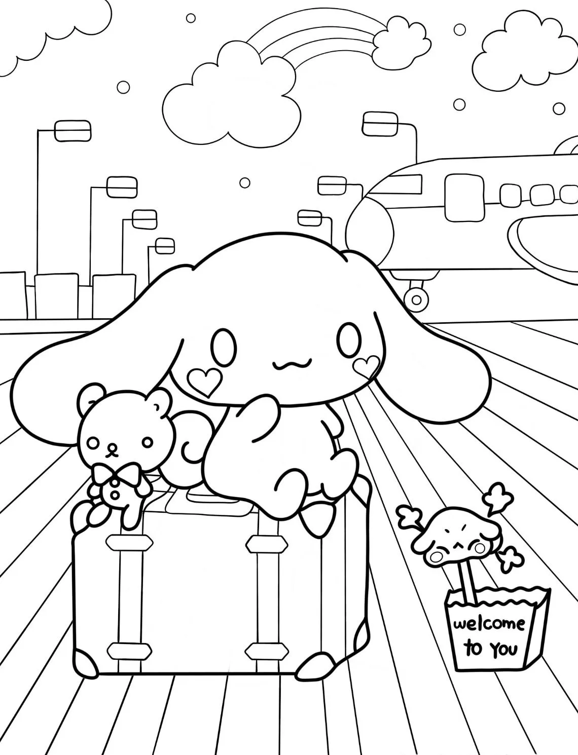 Cinnamoroll Coloring Pages: Where Cloud-Puppies & Creativity Collide - 3