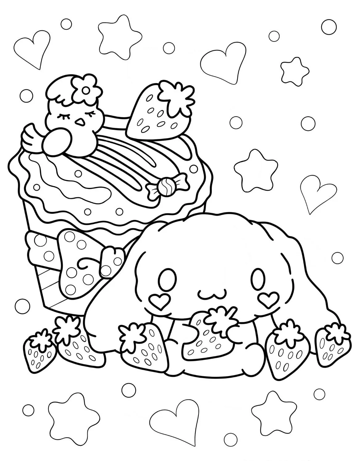 Cinnamoroll Coloring Pages: Where Cloud-Puppies & Creativity Collide - 4