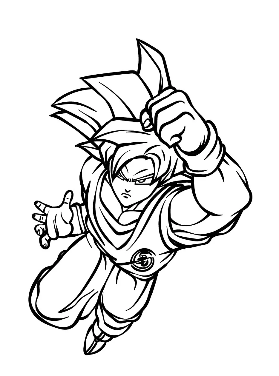 Goku Printable Coloring Book Pdf - 8