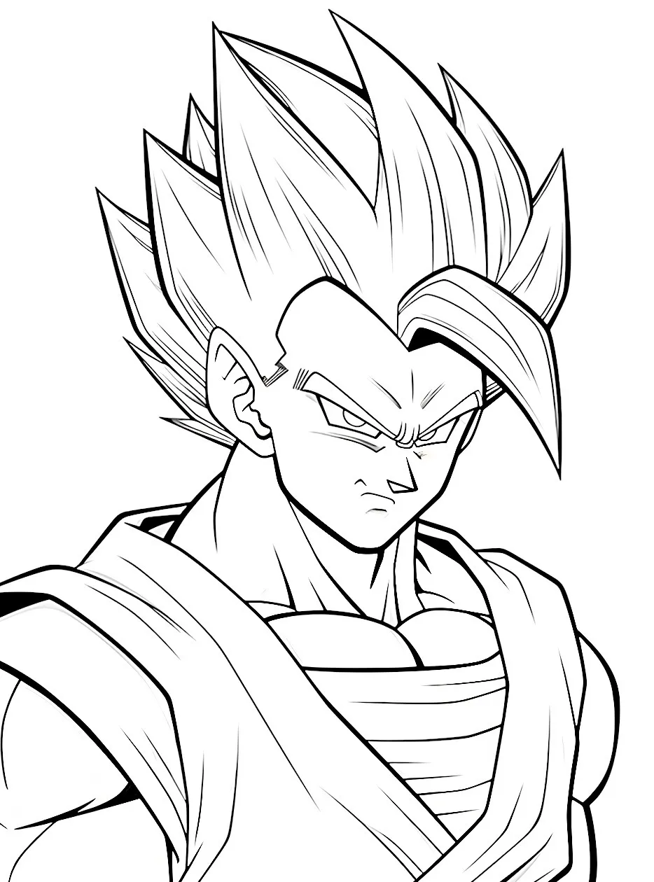 Goku Printable Coloring Book Pdf - 15
