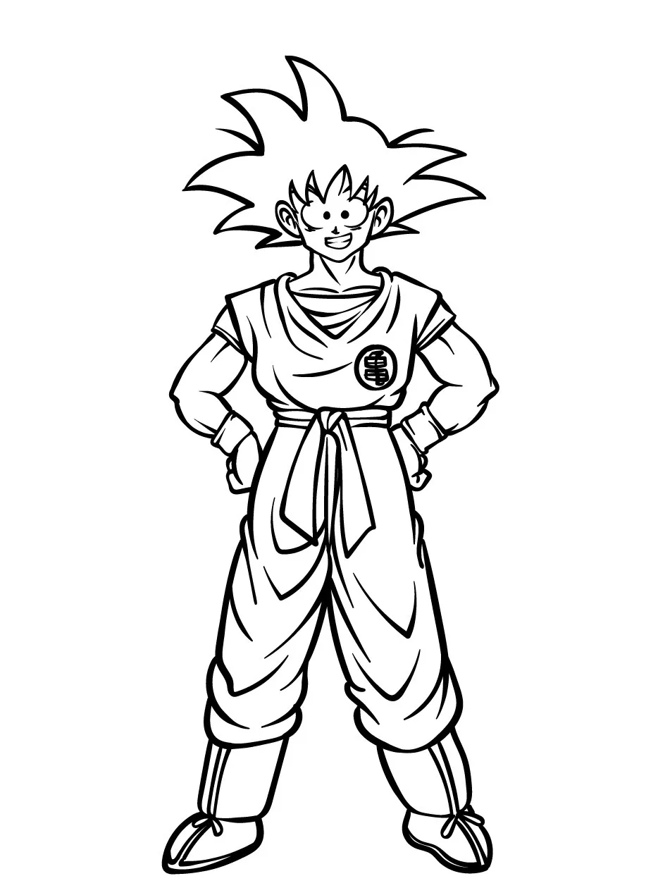 Goku Printable Coloring Book Pdf - 18