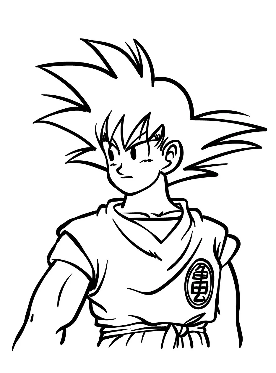 Goku Printable Coloring Book Pdf - 21