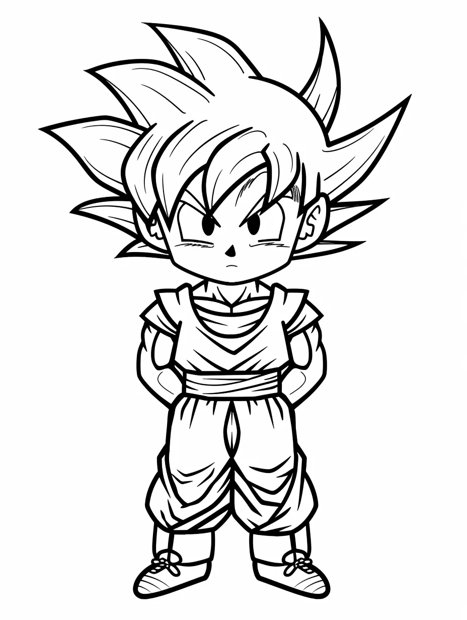 Goku Printable Coloring Book Pdf - 23