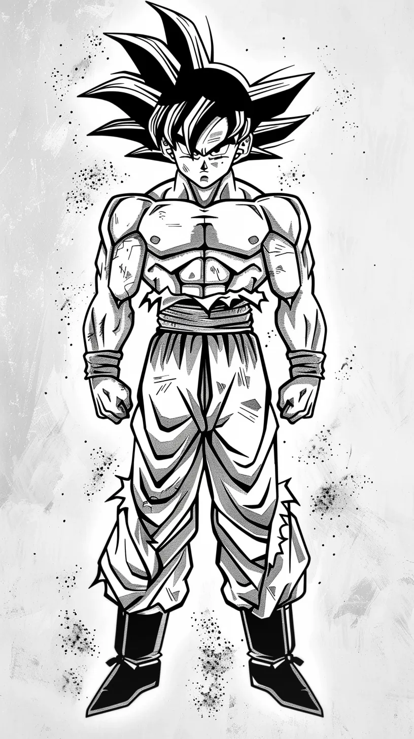 Goku Printable Coloring Book Pdf - 24