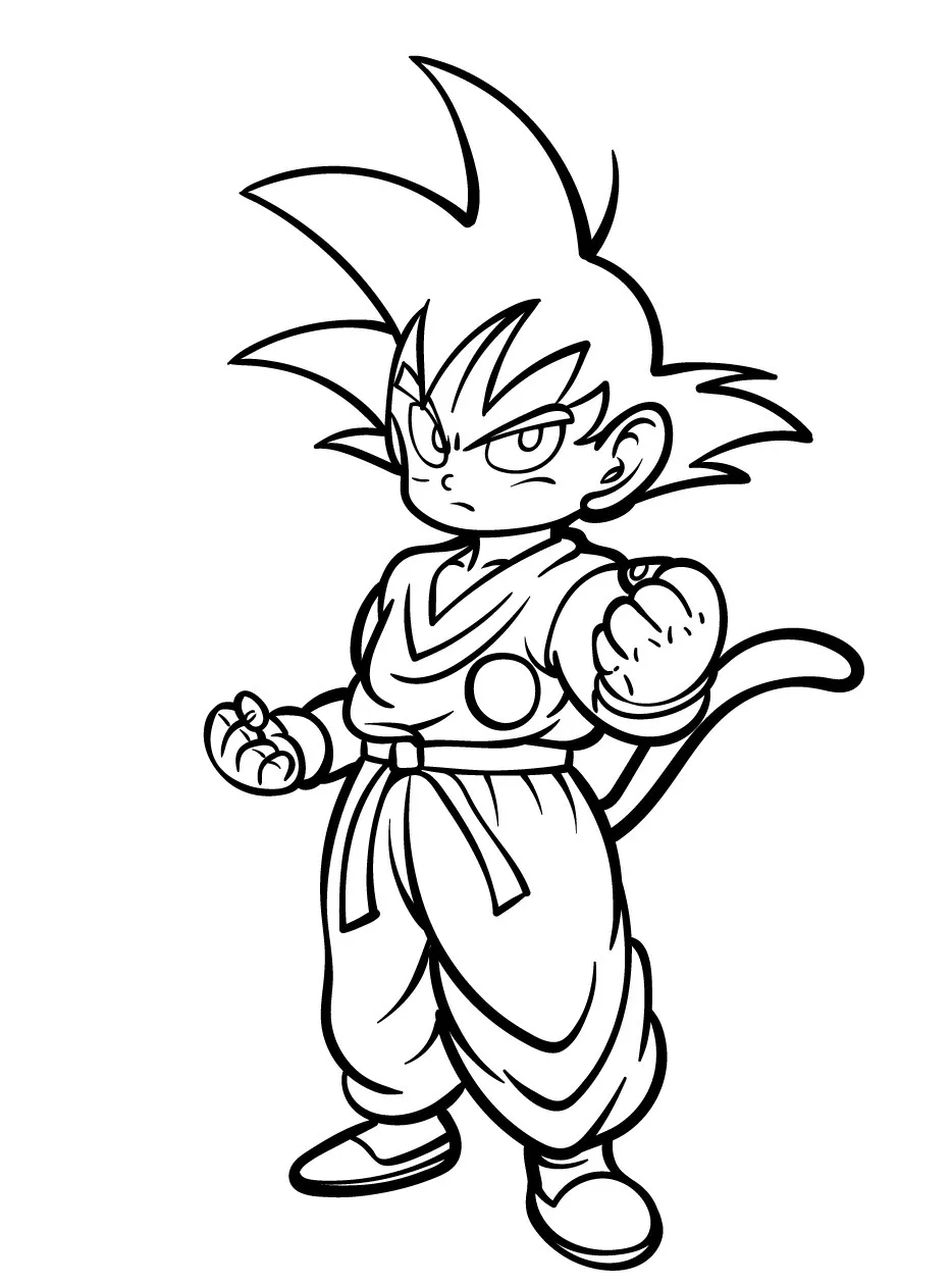 Goku Printable Coloring Book Pdf - 25