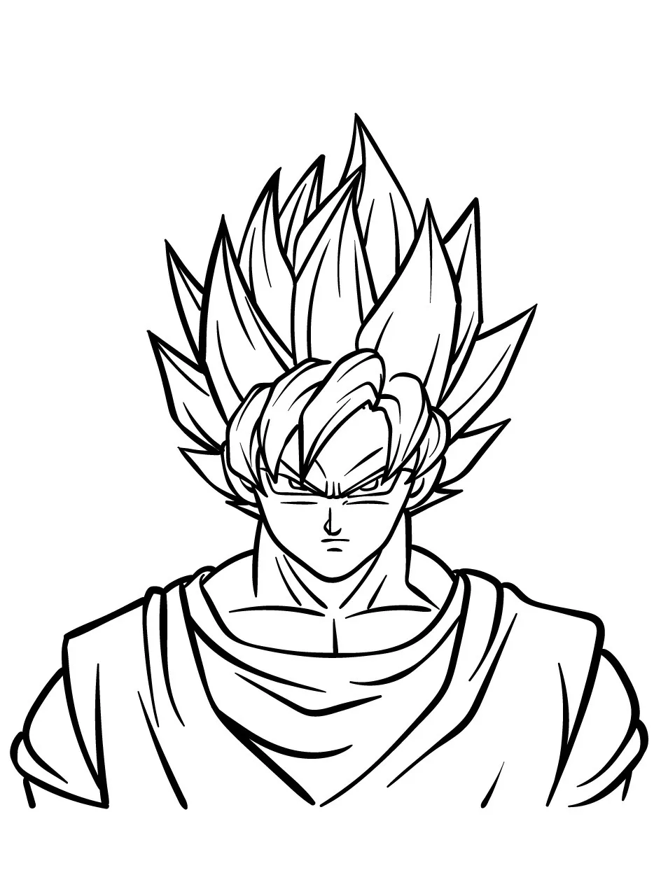 Goku Printable Coloring Book Pdf - 26