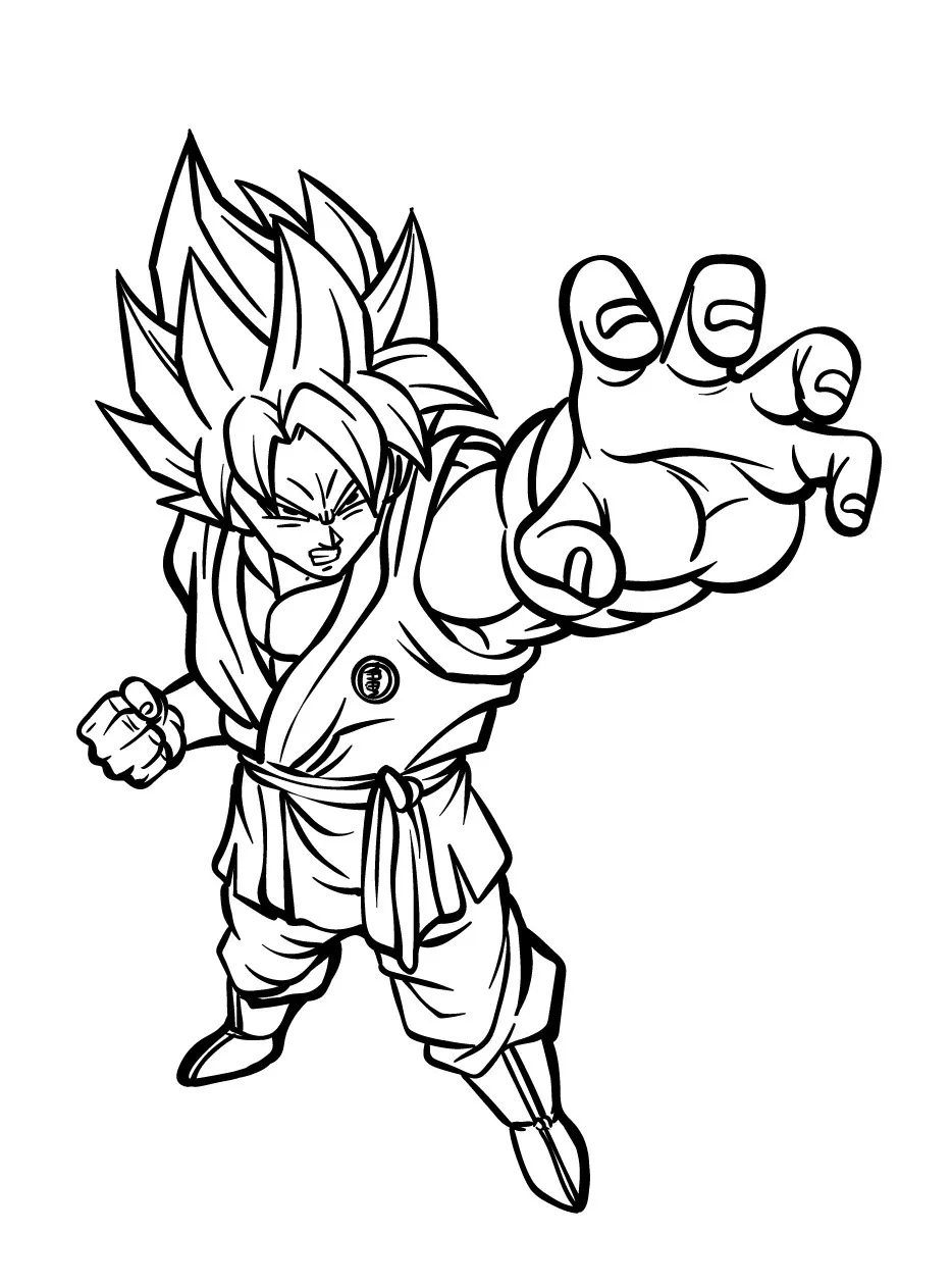 Goku Printable Coloring Book Pdf - 29