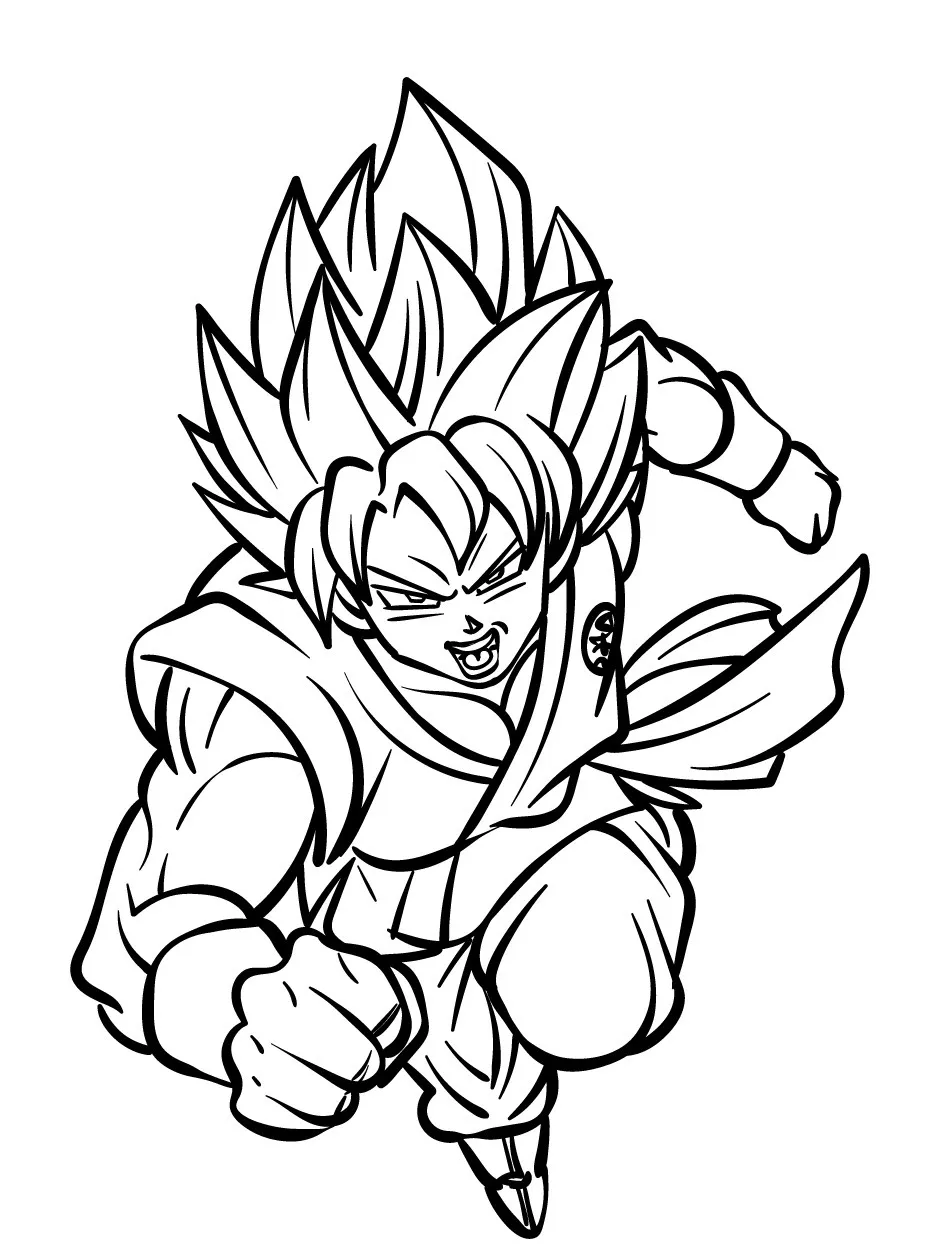 Goku Printable Coloring Book Pdf - 0