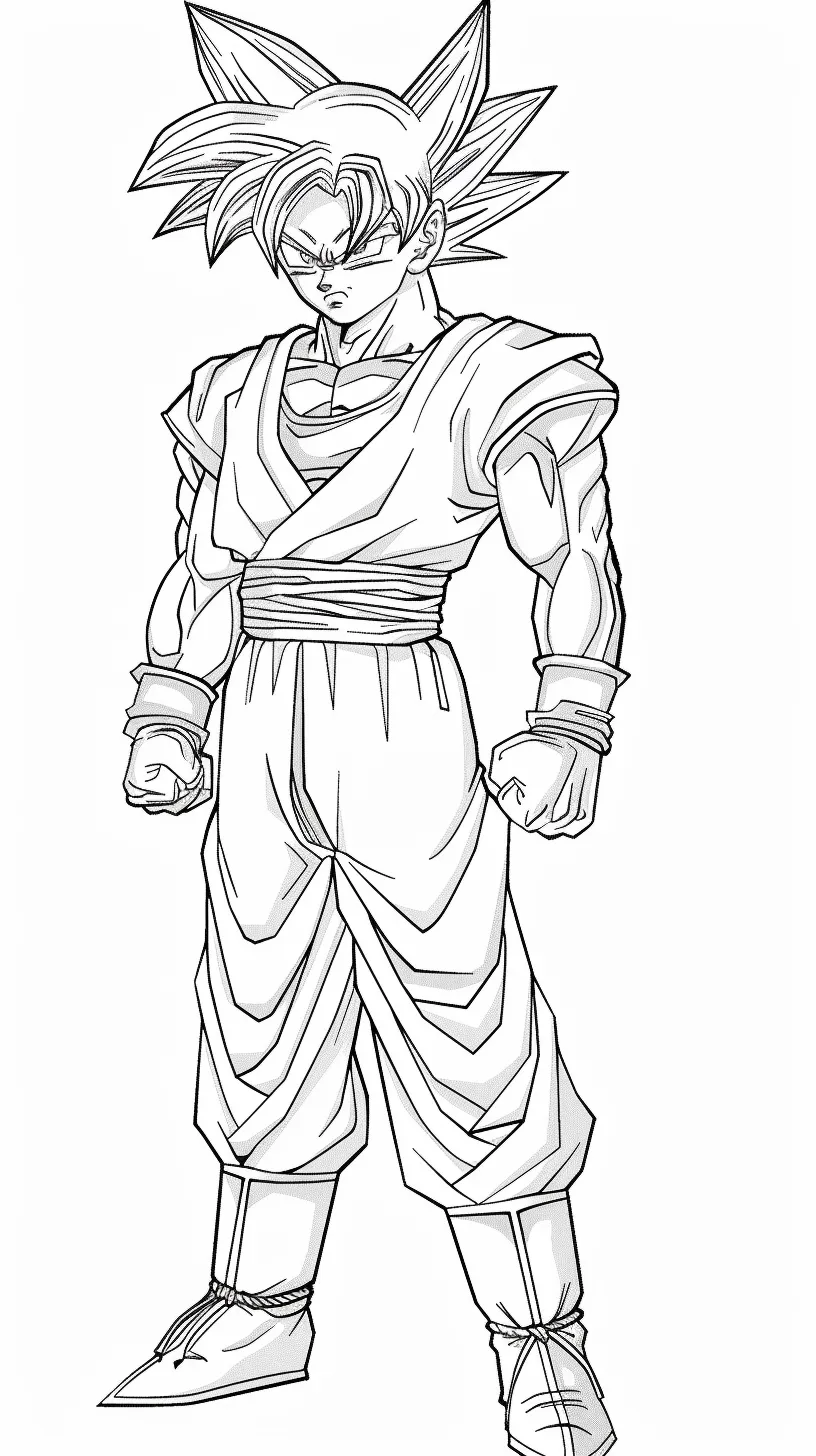 Goku Printable Coloring Book Pdf - 1