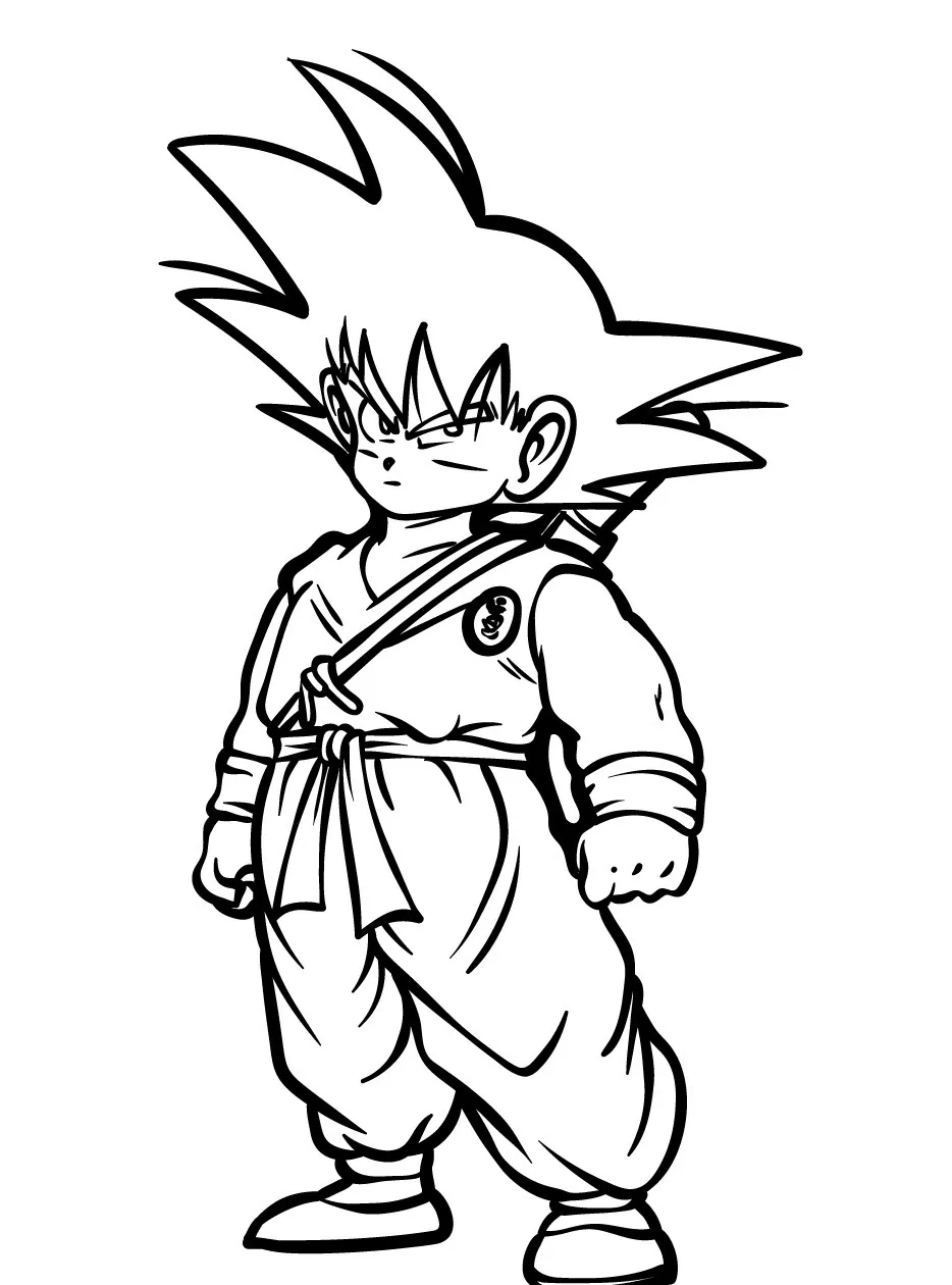 Goku Printable Coloring Book Pdf - 3