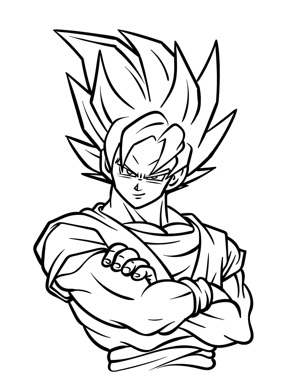 Goku Printable Coloring Book Pdf - 4
