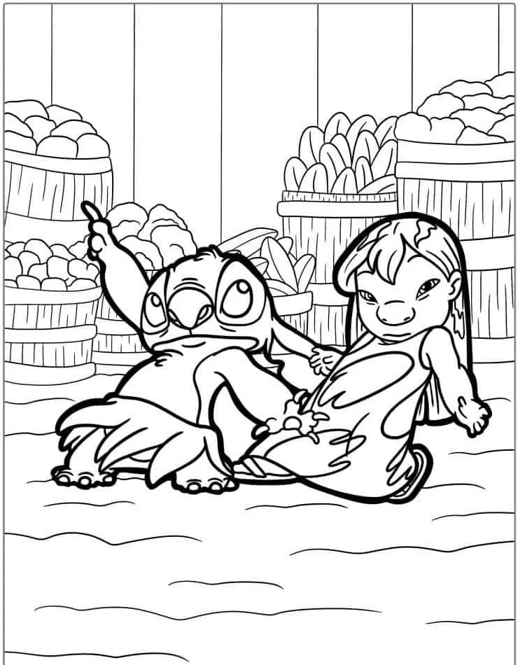 Heartwarming Lilo & Stitch Coloring Pages for Fun and Creative Kids - 8