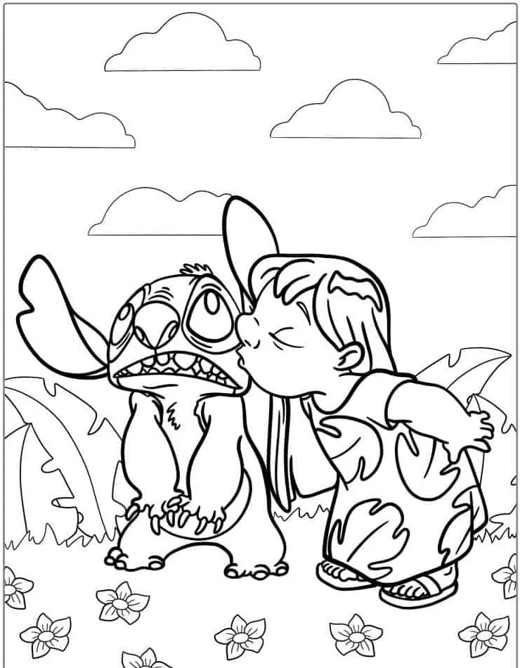 Heartwarming Lilo & Stitch Coloring Pages for Fun and Creative Kids - 9