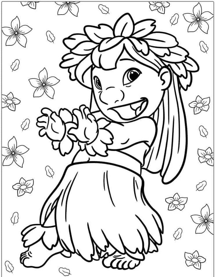 Heartwarming Lilo & Stitch Coloring Pages for Fun and Creative Kids - 10