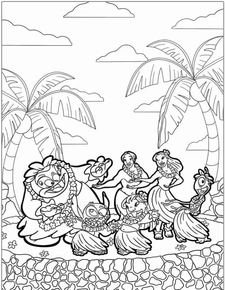 Heartwarming Lilo & Stitch Coloring Pages for Fun and Creative Kids - 11