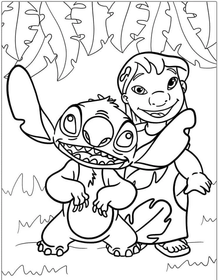 Heartwarming Lilo & Stitch Coloring Pages for Fun and Creative Kids - 13