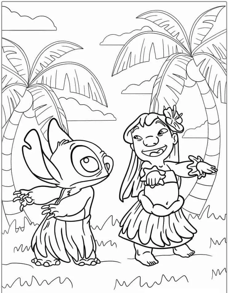 Heartwarming Lilo & Stitch Coloring Pages for Fun and Creative Kids - 15