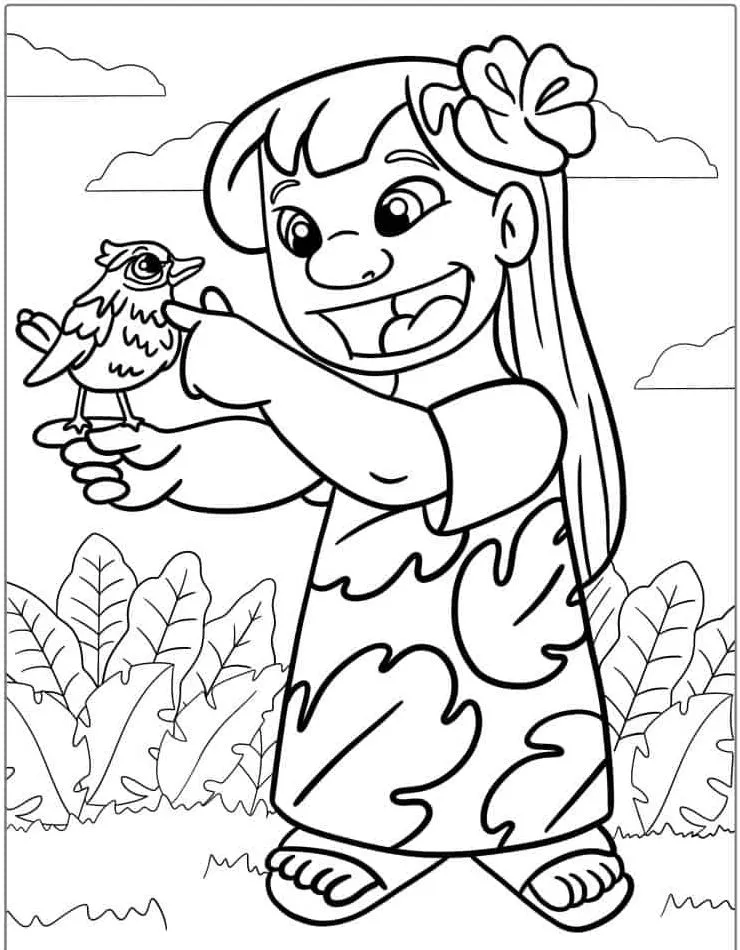 Heartwarming Lilo & Stitch Coloring Pages for Fun and Creative Kids - 17