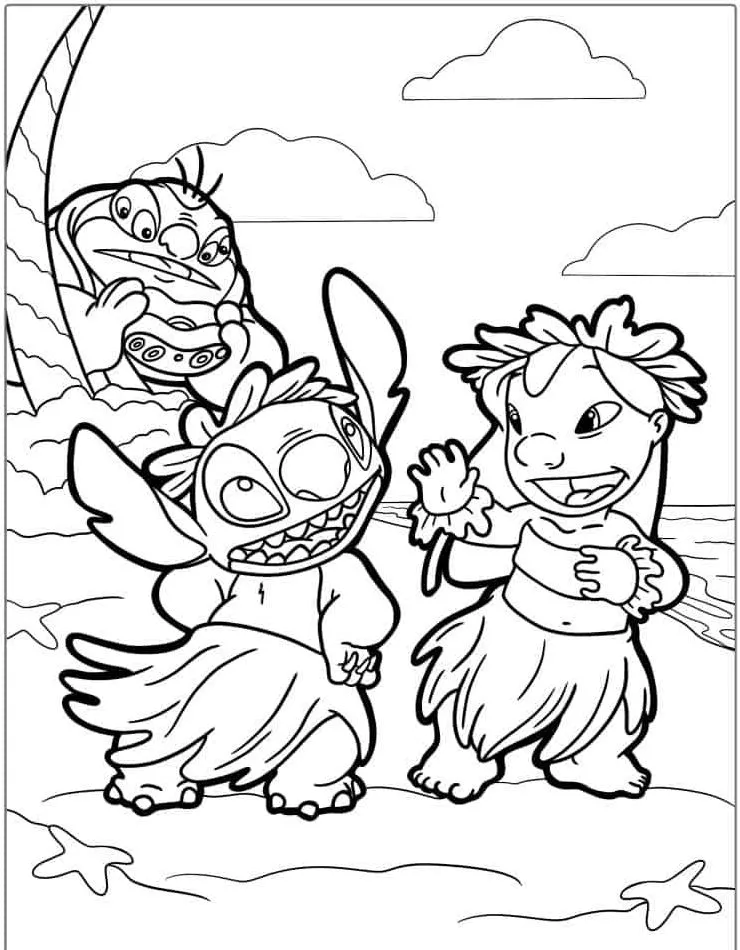 Heartwarming Lilo & Stitch Coloring Pages for Fun and Creative Kids - 22