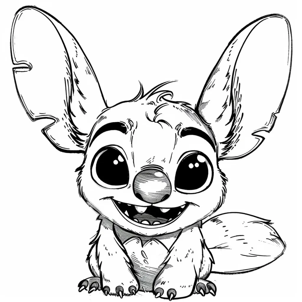 Heartwarming Lilo & Stitch Coloring Pages for Fun and Creative Kids - 43