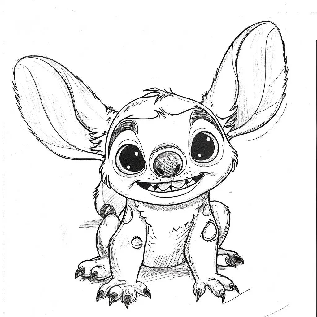 Heartwarming Lilo & Stitch Coloring Pages for Fun and Creative Kids - 3