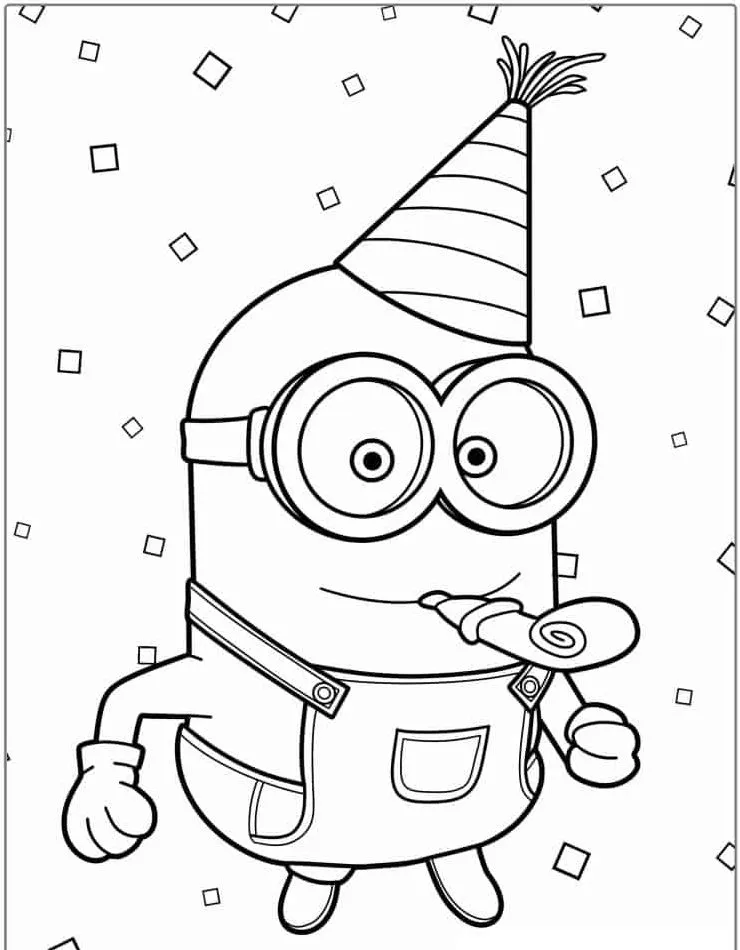 Minion Printable Coloring Book Pdf - 6