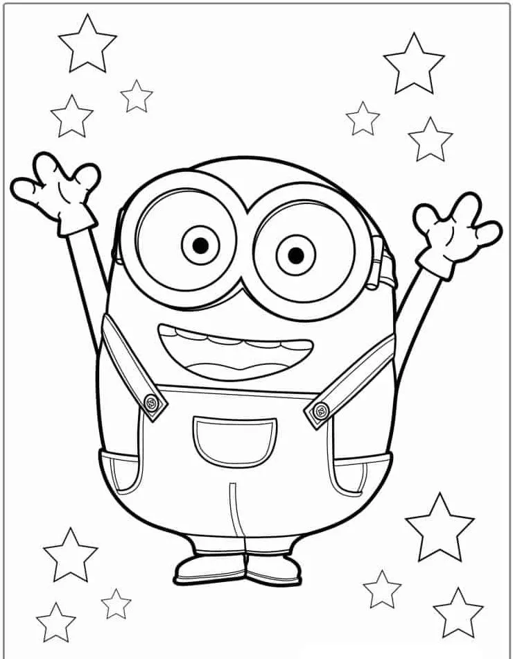 Minion Printable Coloring Book Pdf - 7