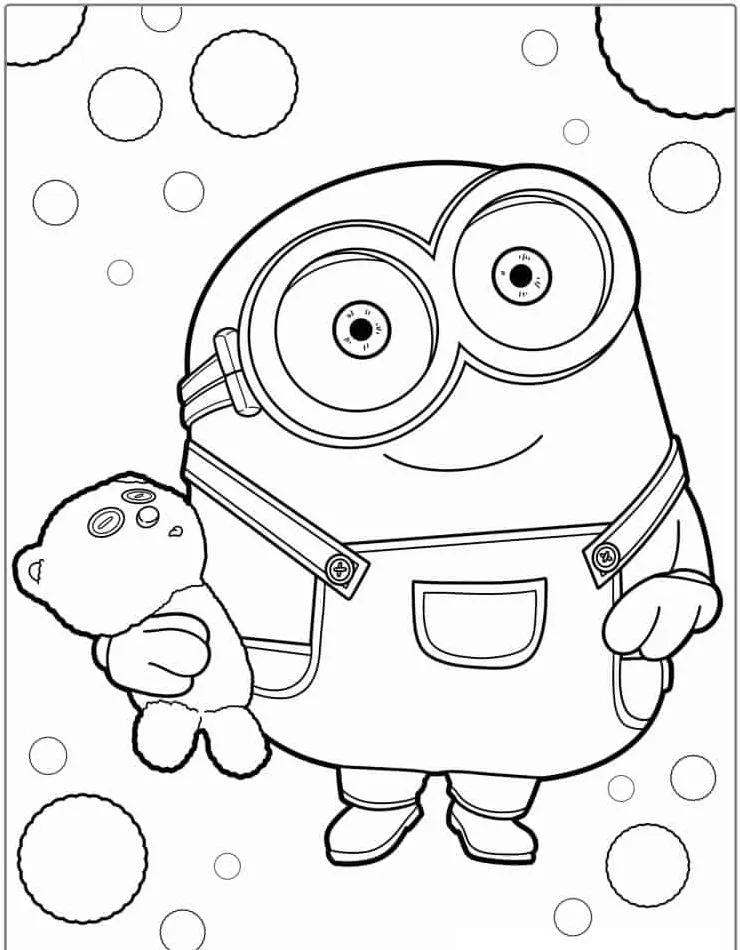 Minion Printable Coloring Book Pdf - 10