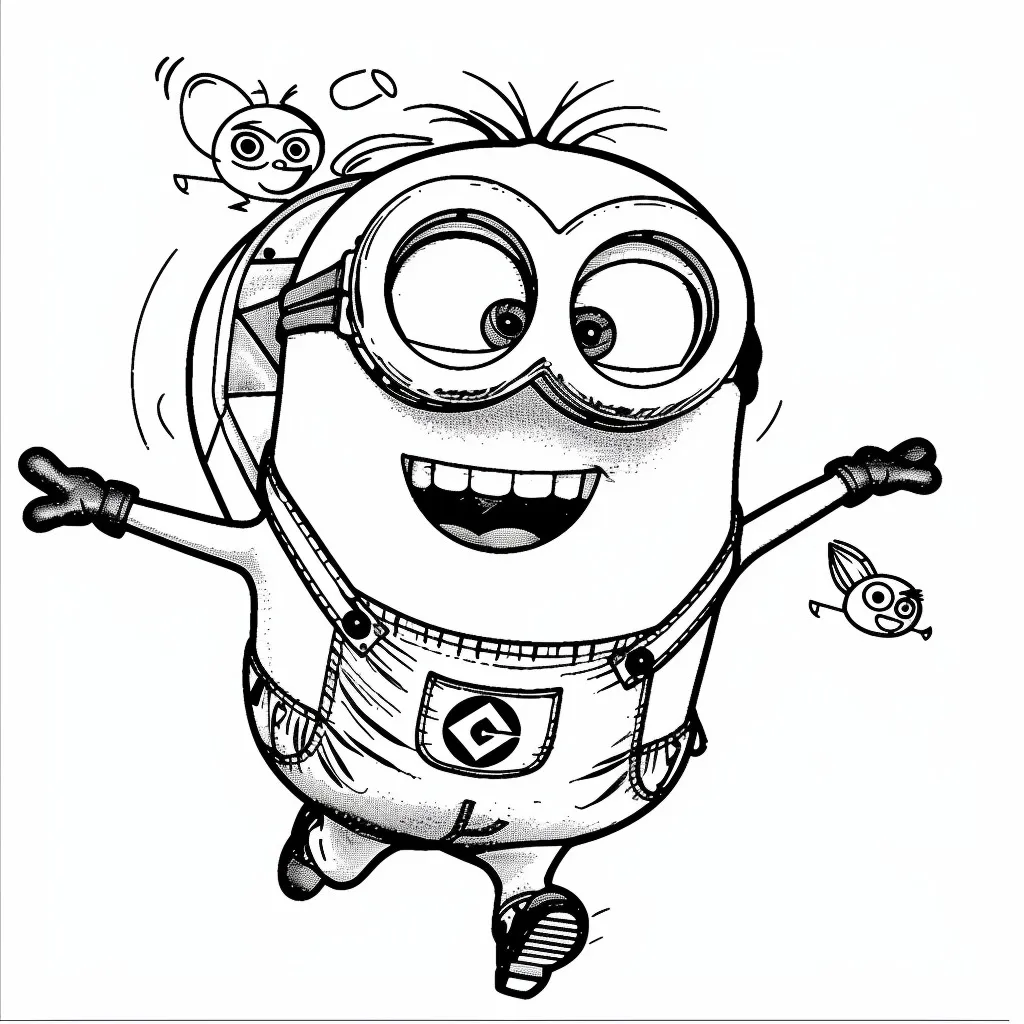 Minion Printable Coloring Book Pdf - 12
