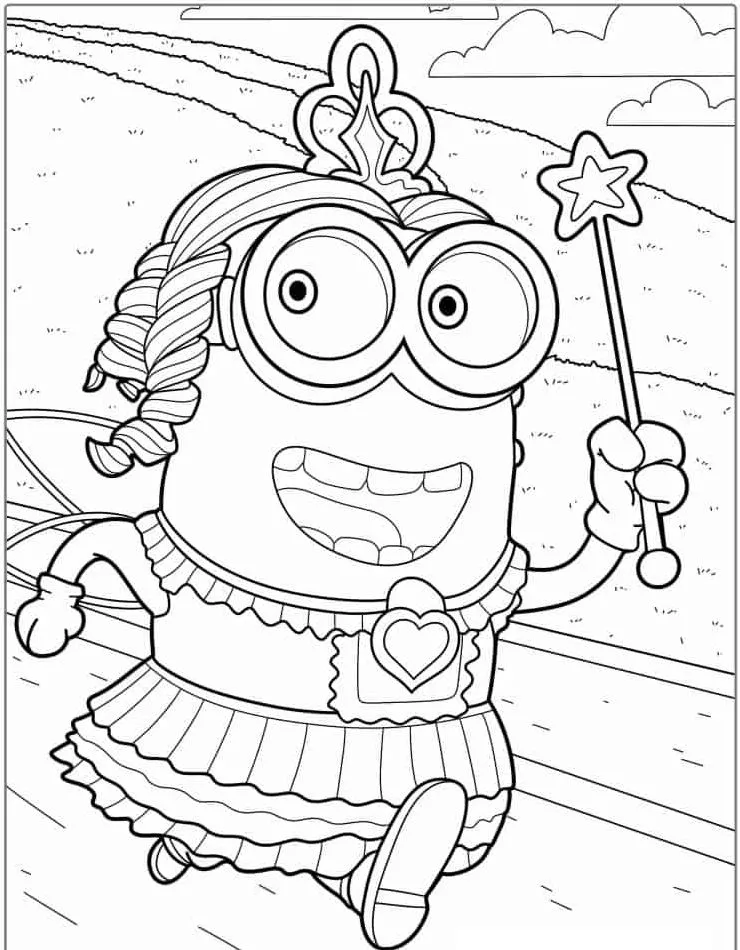 Minion Printable Coloring Book Pdf - 13