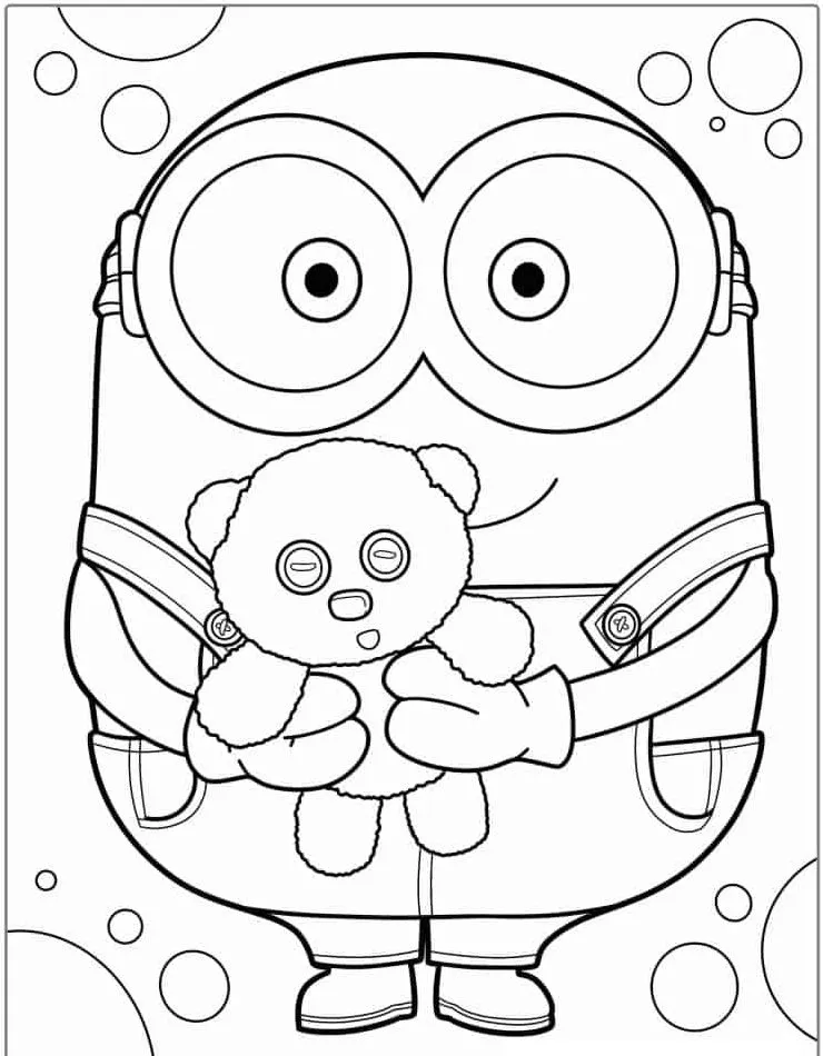 Minion Printable Coloring Book Pdf - 15