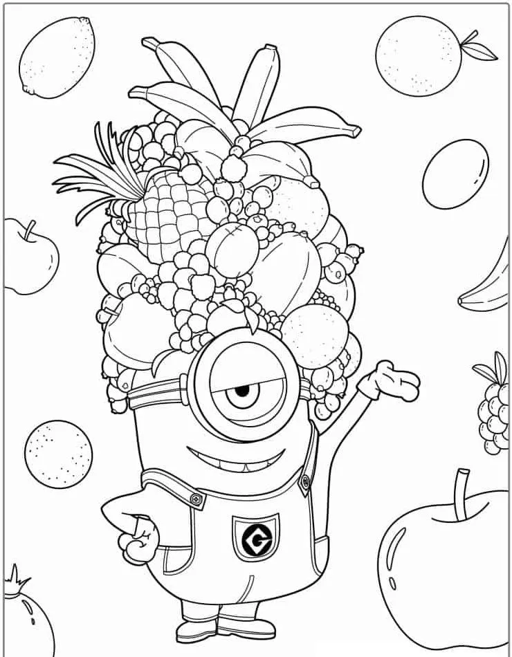 Minion Printable Coloring Book Pdf - 17