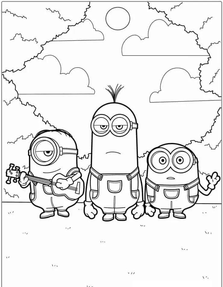Minion Printable Coloring Book Pdf - 18