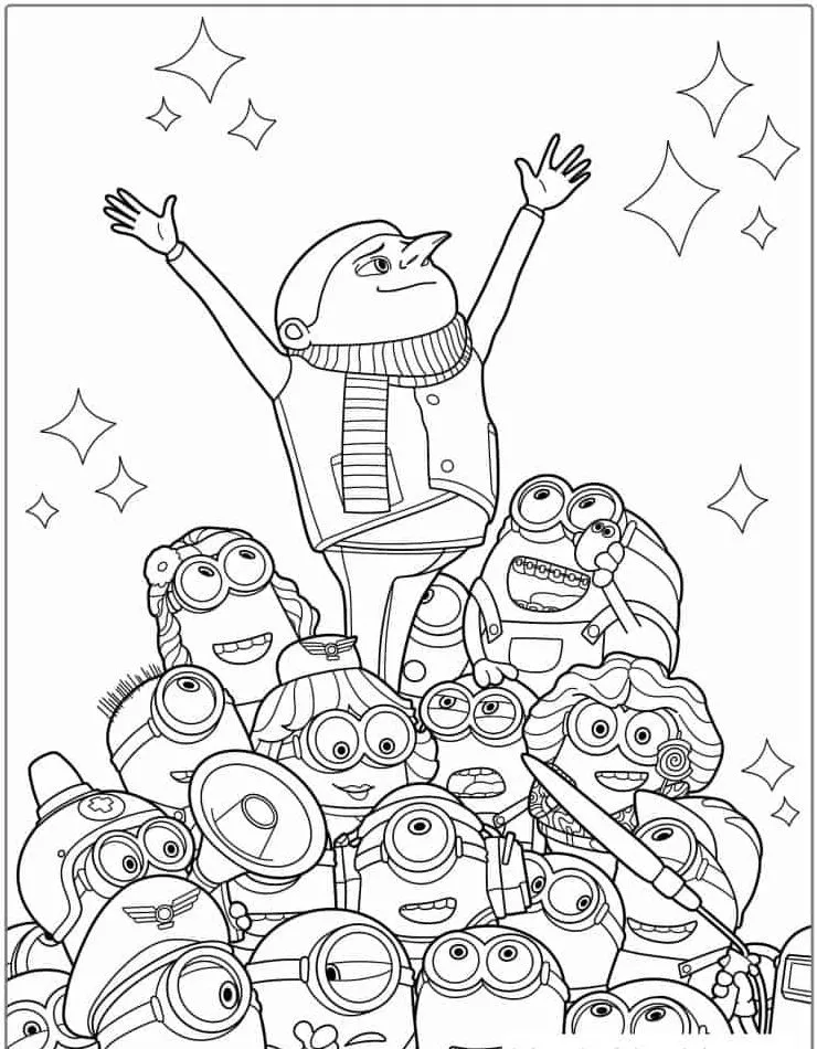 Minion Printable Coloring Book Pdf - 19